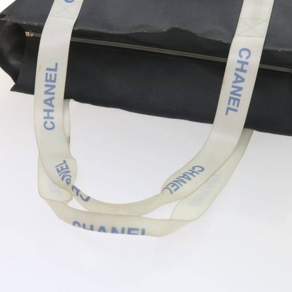 CHANEL Tote Bag Nylon Gray CC Auth yk9320 - Picture 8 of 16